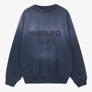 Anine Bing Jaci Sweatshirt Hamburg is a Myth XS NWT